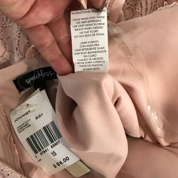 Pink Speechless Apron Dress - Picture 6 of 10